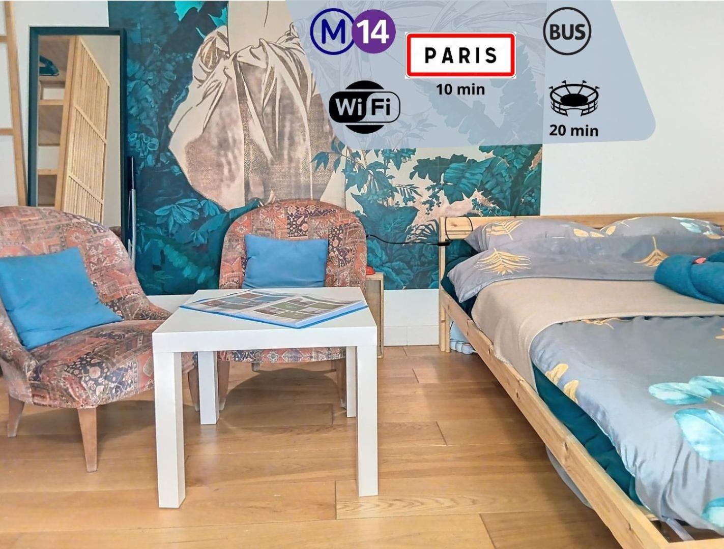 شقة Le Chic Audonien - Cozy Nest Before Gates Of Paris - Access From Cdg & Orly Airports - Wi-Fi - Smart Tv سانت أويه المظهر الخارجي الصورة